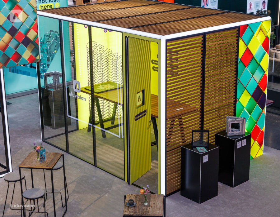 Aluvision eventbox is de slimme duurzame en modulaire oplossing voor presentaties